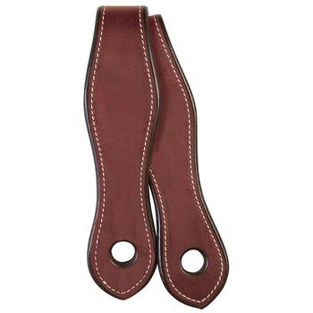 English Bridle Leather Slobber Straps | Chestnut